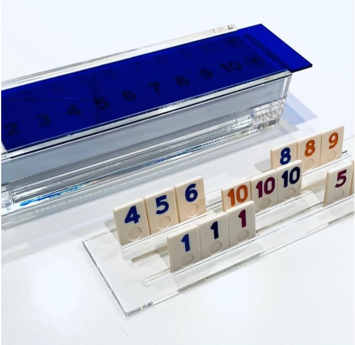 Luxe Dominoes RUMMY ACRYLIC GAME SET