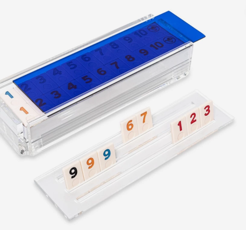 Luxe Dominoes RUMMY ACRYLIC GAME SET