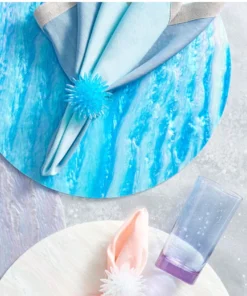 Kim Seybert MIRAGE PLACEMAT AQUA THE TABLE