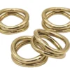 Godinger (GOD) THE TABLE TWISTED LOOP NAPKIN RING SET GOLD