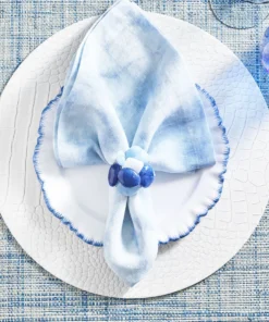 Kim Seybert THE TABLE CROCO PLACEMAT WHITE