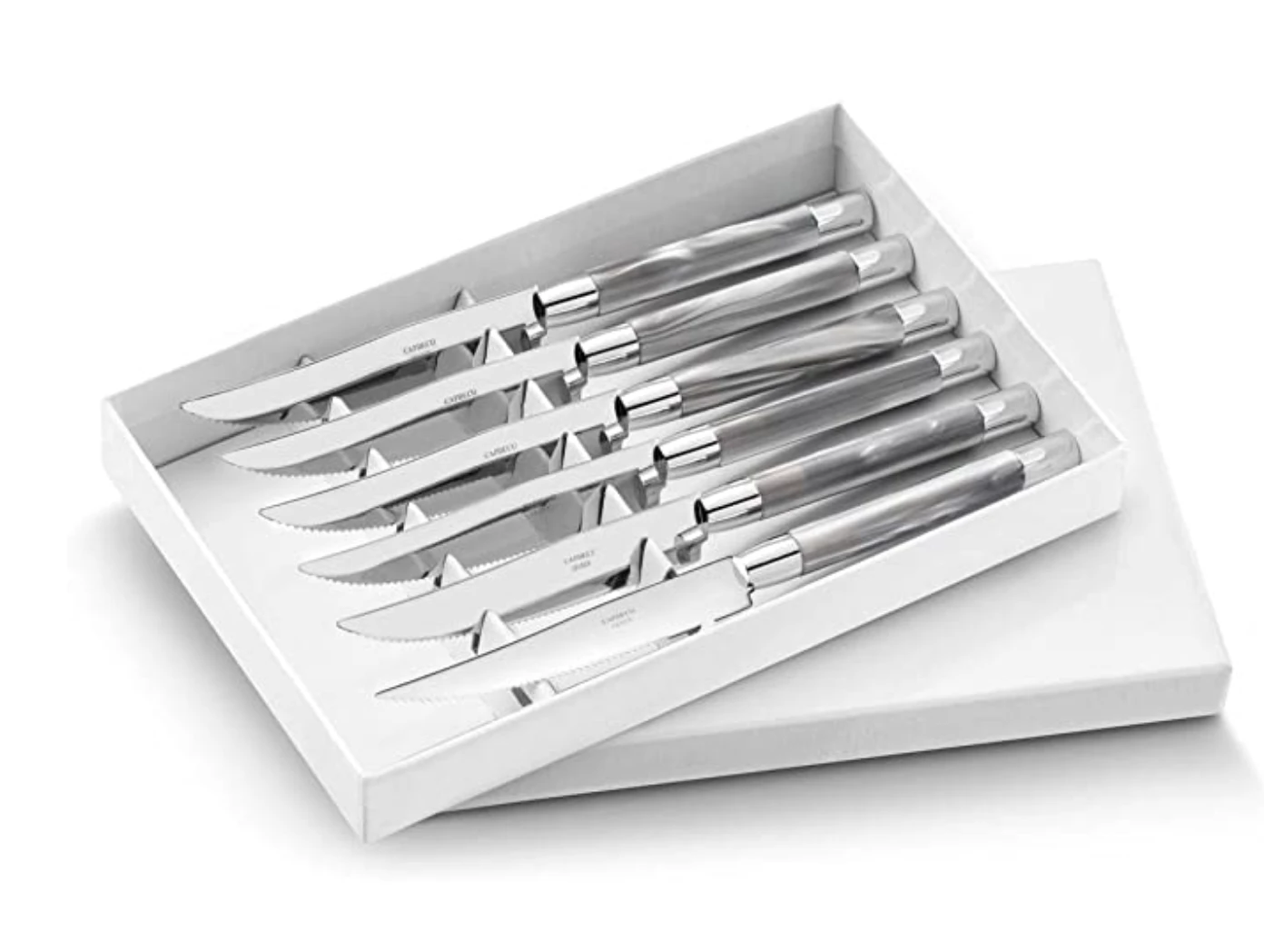 Capdeco/BIA Cordon Bleu CONTY STEAK KNIVES GREY SET OF 6