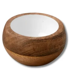 Be Home MANGO WOOD & ENAMEL DIP BOWL