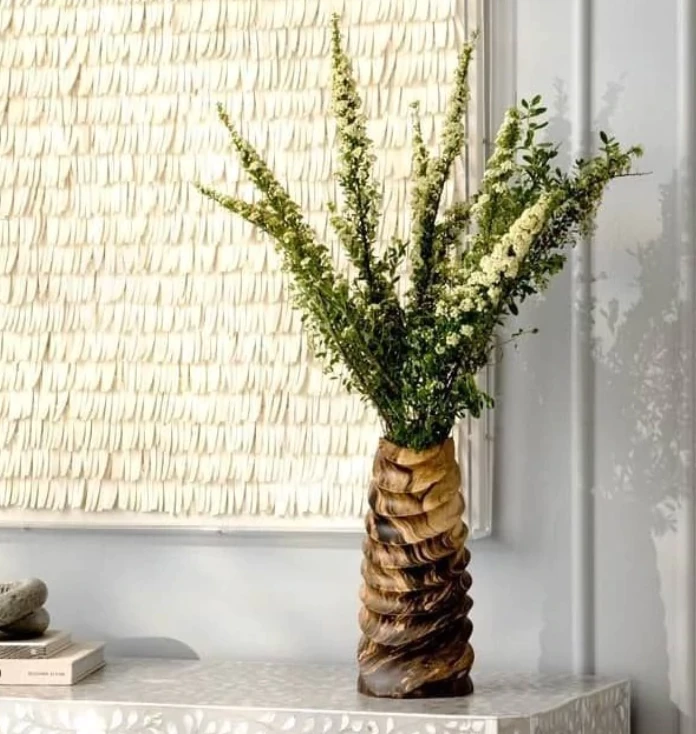 Made Goods WEVER WOOD VASE