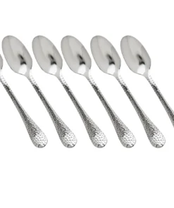 Godinger (GOD) HAMMERED COFFEE SPOONS SET SERVING
