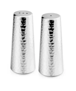 Nouvelle Collections/Artistiq HAMMERED SALT AND PEPPER SHAKER SET