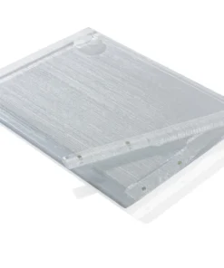 Apeloig Collection JUDAICA METALLIC ACRYLIC CHALLAH BOARD SILVER