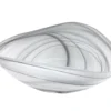 MARIPOSA ALABASTER DECORATIVE BOWL BLACK & WHITE