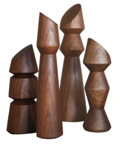 CDMX Design MEDIO TOTEM WOOD OBJECTS SET OF 4