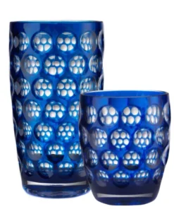 Mario Luca Giusti LENTE ACRYLIC DRINKWARE BLUE