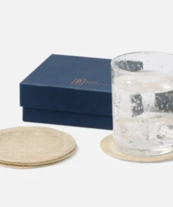 Blue Pheasant JUNE COASTER NATURAL SET OF 4 WINE & BAR