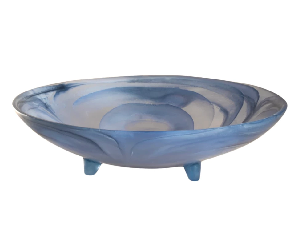 CDMX Design BOWLS & CENTERPIECES ALTA FOOTED CENTERPIECE RESIN BOWL