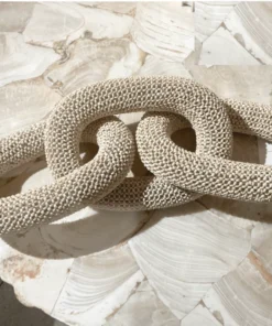 Palecek THE HOME COASTAL BEAD CHAIN LINK SCULPTURE