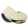 Palecek SEAGRASS BLACK AND WHITE VIGGO URNS