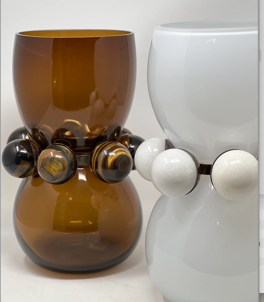 Vanessa Mitrani Creations TIFFANY VASE HAVANA & TIGERS EYE THE HOME