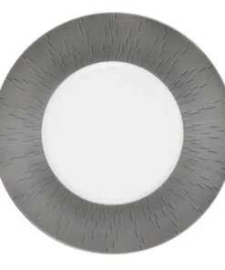 Haviland /Daum USA Inc. ANTHRACITE GREY INFINI CHARGER 11.5" PLATE