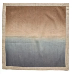 Kim Seybert DIP DYE NAPKIN GREY & TAUPE