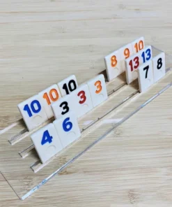 Luxe Dominoes RUMMY ACRYLIC GAME SET | EXOTIC BLACK WOOD GAMES & GADGETS