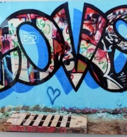 EYE CANDY EYE CANDY ACRYLIC By CH GRAFFITI LOVE TRAY | CB ART LIMITED EDITION