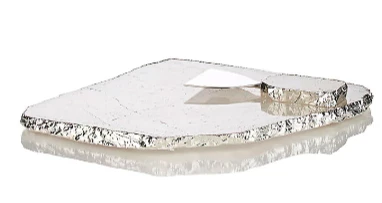 RabLabs / Anna KIVA CRYSTAL PLATTER | LARGE | SILVER SERVING