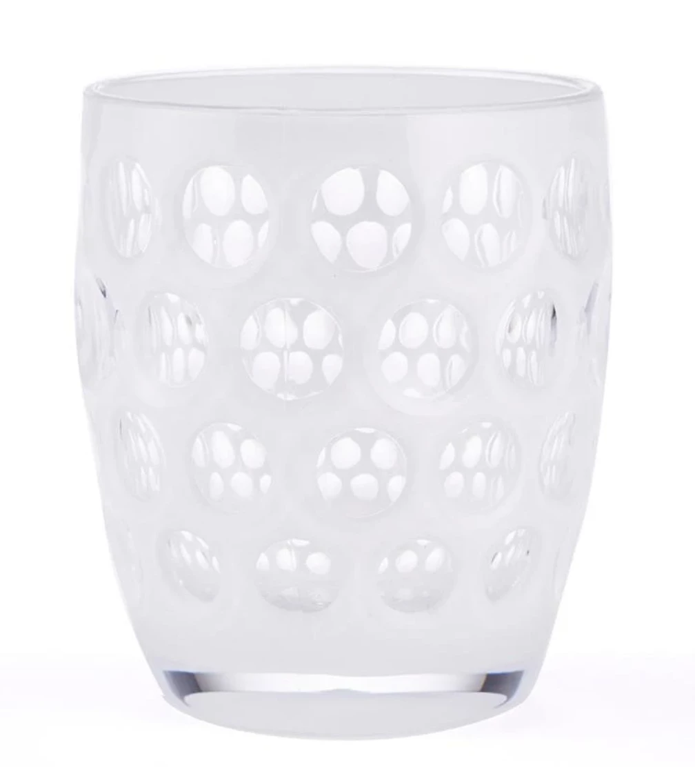 Mario Luca Giusti LENTE ACRYLIC DOF TUMBLER WHITE DRINKWARE