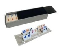 Luxe Dominoes RUMMY GAME | SMOKE METAL & SILVER - CH EXCLUSIVE GAMES & GADGETS