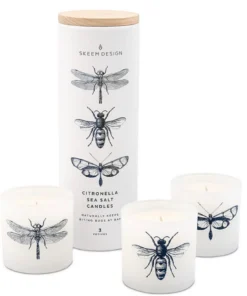 SKEEM DESIGN CITRONELLA SEA SALT VOTIVE SET
