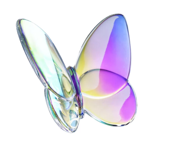 Baccarat THE HOME PAPILLON LUCKY BUTTERFLY | IRIDESCENT
