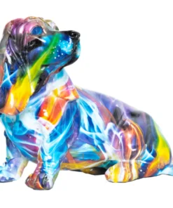 Interior Illusions Plus, Inc. SMOKE ART BASSET HOUND ART | 10" OBJECTS & TREASURES