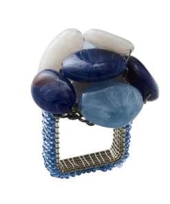 Kim Seybert THE TABLE SEA STONE NAPKIN RING SET