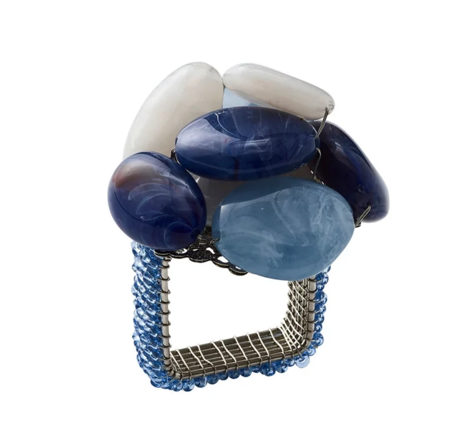 Kim Seybert THE TABLE SEA STONE NAPKIN RING SET