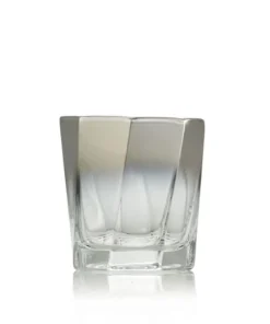 Kim Seybert DRINKWARE HELIX SILVER GLASSWARE