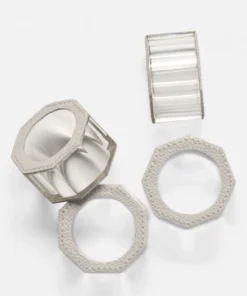 Blue Pheasant ARTHUR CRYSTAL & LEATHER NAPKIN RING THE TABLE