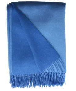 Alashan Cashmere DOUBLE FACE CAROLINA BLUE THROW THE HOME
