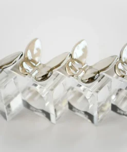 Rose Petal NY BUTTERFLY NAPKIN RING SET OF 4 THE TABLE
