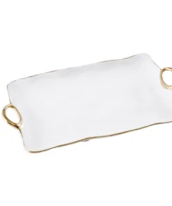 Pampa Bay SERVING GOLDEN HANDLE TRAY LARGE