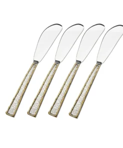 Godinger (GOD) SERVING GOLDEN FROST SPREADER SET