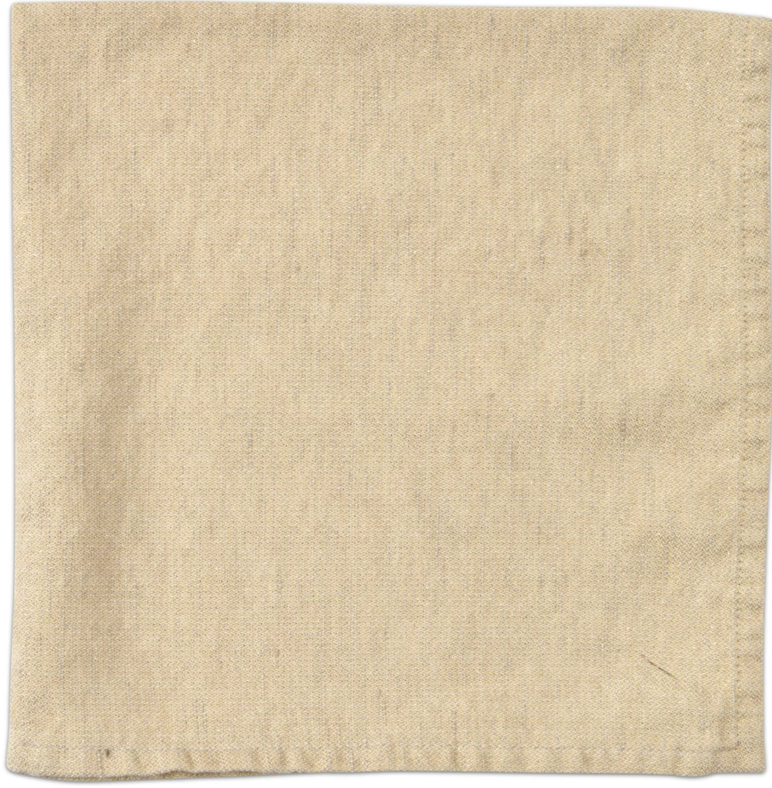 Deborah Rhodes THE TABLE METALLIC CASUAL NAPKIN | TAUPE & GOLD