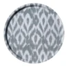 Tisch New York SERVING IKAT ROUND TRAY GREY