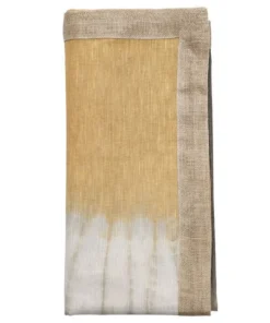 Kim Seybert THE TABLE SOLSTICE NAPKIN GREY & BEIGE