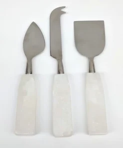 Zodax ALABASTER CHEESE KNIVES | SET OF 3 SERVING