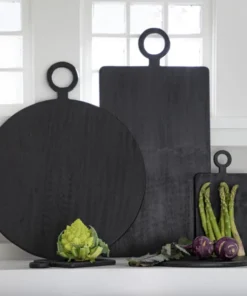 Be Home MANGO WOOD CHEESEBOARD BLACK X LARGE SERVING