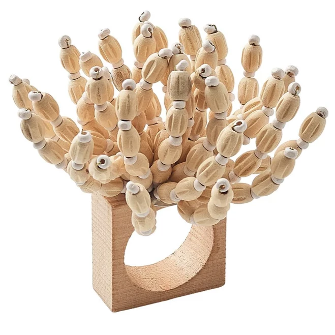 Kim Seybert REED NAPKIN RING NATURAL THE TABLE