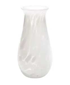 Saban Glass FLORA VASE OPAL WHITE THE HOME