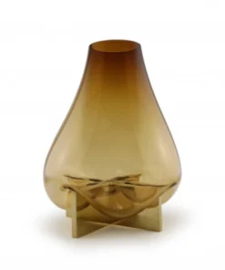Vanessa Mitrani Creations CROSS GRAVITY VASE BRONZE THE HOME