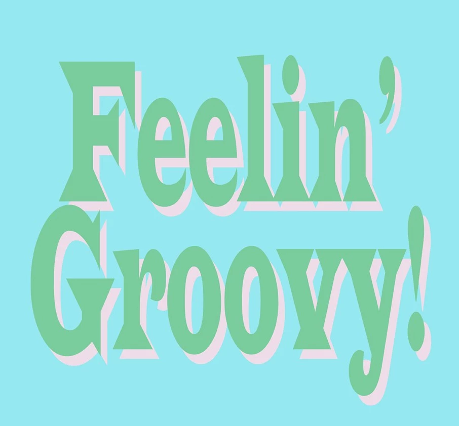 Nicolette Mayer Collection WINE & BAR FEELIN' GROOVY BLUE & GREEN PEBBLE COASTERS Groovy Blue | SET OF 4