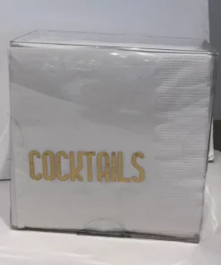 Print Appeal COCKTAIL NAPKIN PACK | "COCKTAILS" | GOLD WINE & BAR