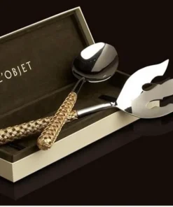 BRAID SERVING SET GOLD | L'OBJET