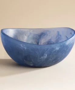 CDMX Design ALMOND RESIN BOWL AZUL