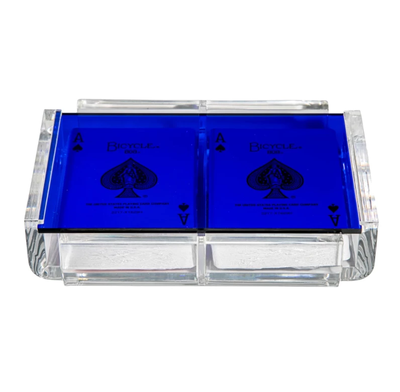 Luxe Dominoes GAMES & GADGETS PLAYING CARD ACRYLIC SET | ASSORTED